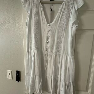 Sanctuary Ivory V-Neck Blouse